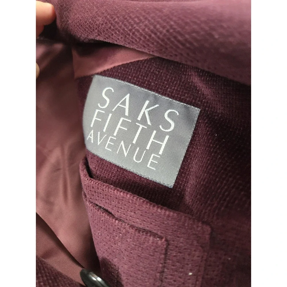 Ermenegildo Zegna Blazer Mens 40R Burgundy Corduroy Cashco Cashmere Blend - Picture 7 of 14
